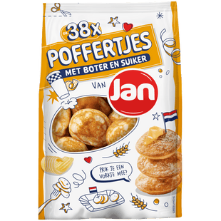 Jan Poffertjes met boter en suiker