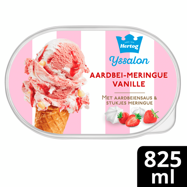 Hertog Eisdiele Erdbeer-Baiser