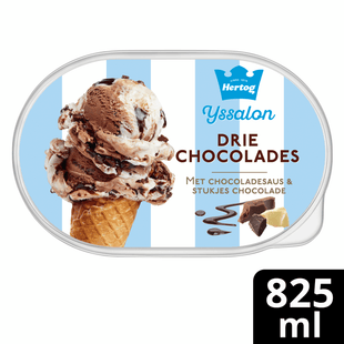 Hertog IJssalon drie chocolades