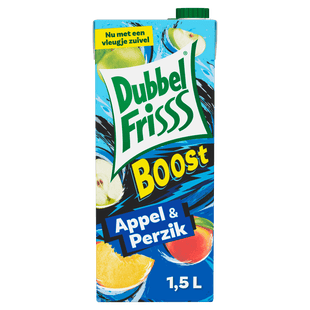 Dubbelfrisss Boost appel & perzik  Dutchshopper