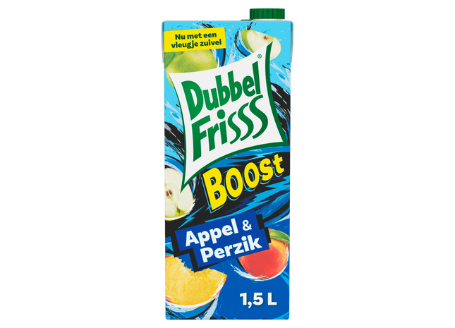 Dubbelfrisss Boost appel & perzik  Dutchshopper