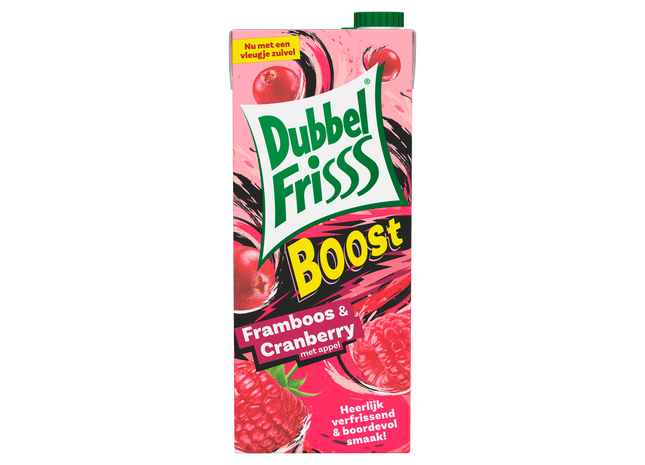 Dubbelfrisss Boost framboos & cranberry  Dutchshopper