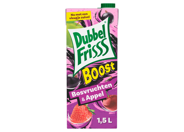 Dubbelfrisss Boost bosvruchten & appel  Dutchshopper