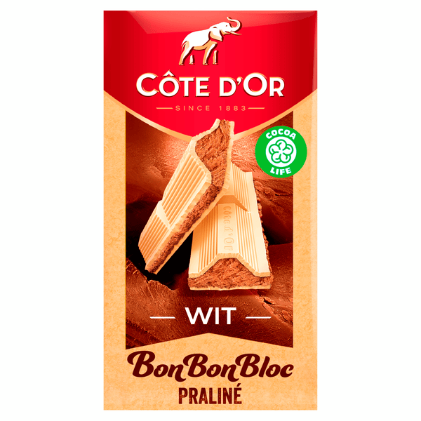 Côte d'Or BonBonBloc Praline wit