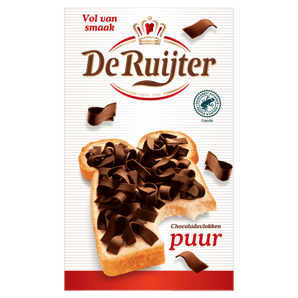 De Ruijter Chocoladevlokken Puur