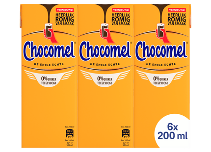 Chocomel 0% Heerlijk Romig & Rijk 6x200ML