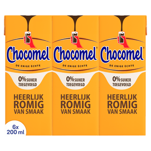 Chocomel 0% Heerlijk Romig & Rijk 6x200ML