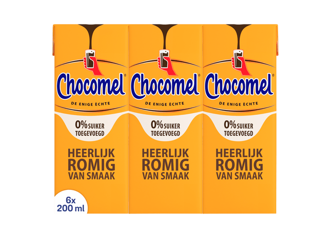 Chocomel 0% Köstlich, cremig und reichhaltig, 6 x 200 ml