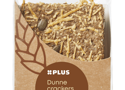 Dunne crackers volk kaas pomp