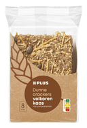 Dunne crackers volk kaas pomp