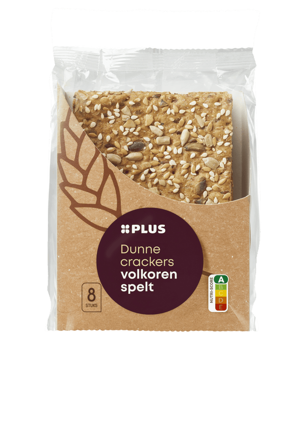 Dünne Cracker aus Vollkorn-Dinkel