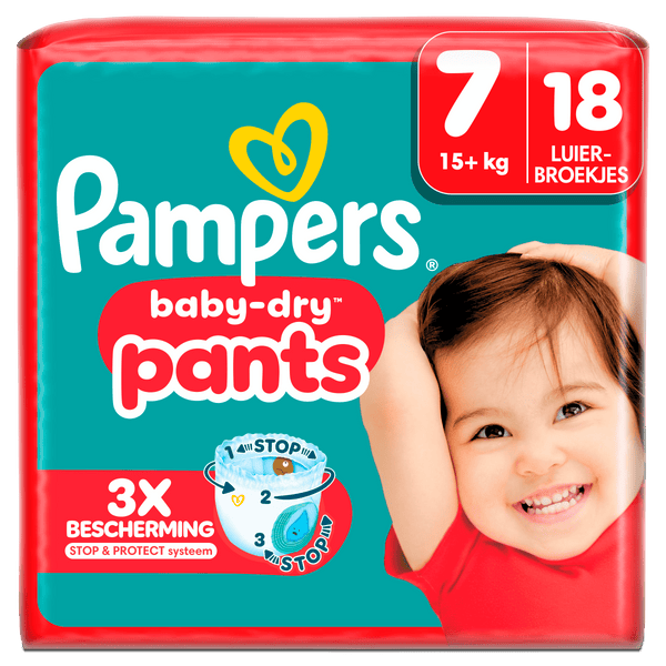 Pampers Baby-dry Windelhosen Größe 7 Schlüsselgröße
