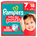 Pampers Baby-dry Windelhosen Größe 7 Schlüsselgröße