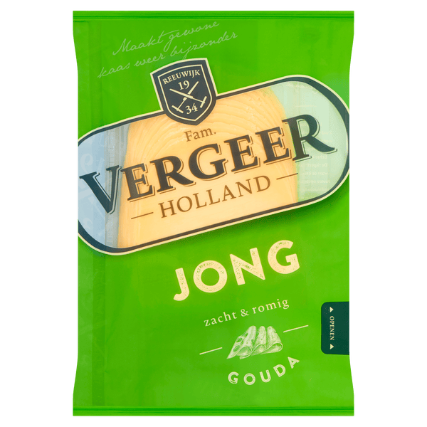 Vergeer junger 48+ Käse in Scheiben