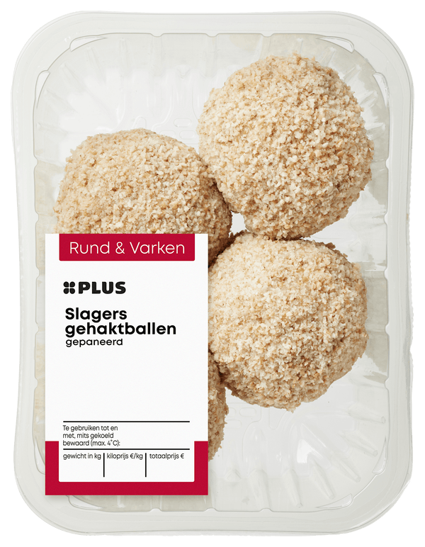 Slagersgehaktballen gepaneerd