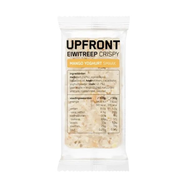 Upfront Eiwitreep crispy mango yoghurt