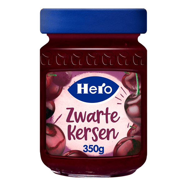 Hero Fruitspread Zwarte Kersen