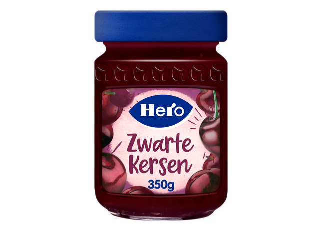 Hero Fruitspread Zwarte Kersen