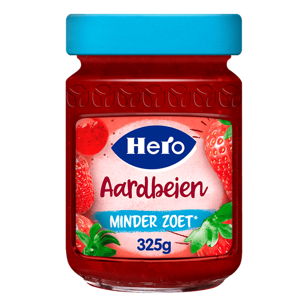Hero Jam minder zoet aardbeien