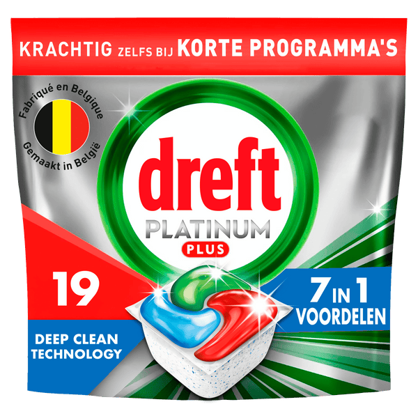Dreft Platinum + vaatwascapsules deep clean