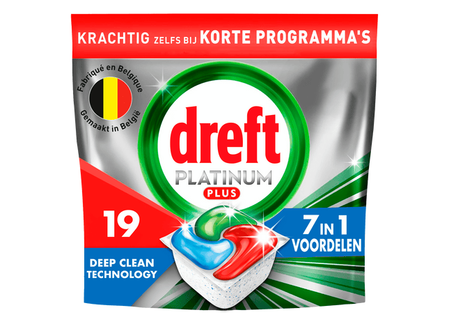 Dreft Platinum + vaatwascapsules deep clean