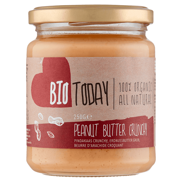 BioToday Pindakaas crunchy biologisch
