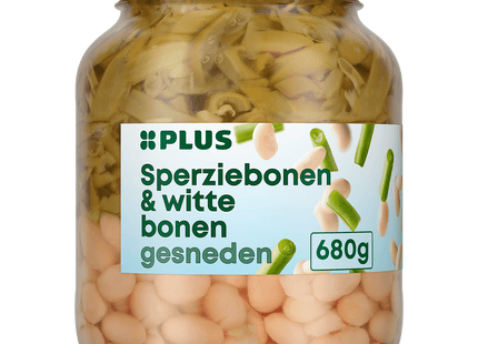 Sperziebonen met witte bonen