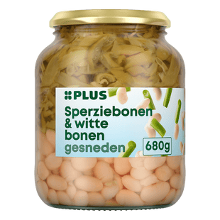 Sperziebonen met witte bonen
