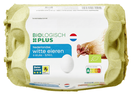 Biologisch  Eieren Wit S/M/L