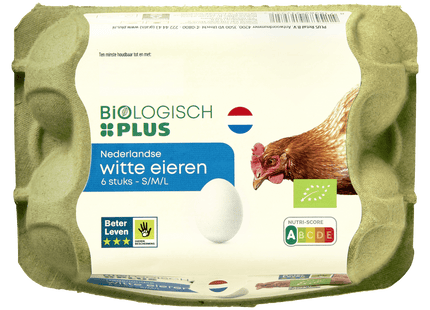 Biologisch  Eieren Wit S/M/L