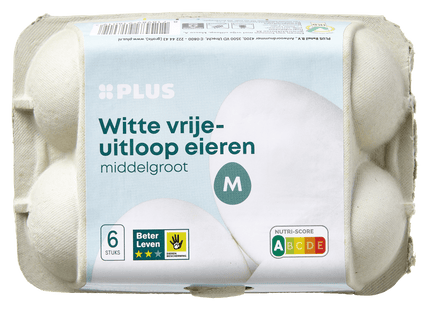 Vrije uitloop eieren wit M  Dutchshopper