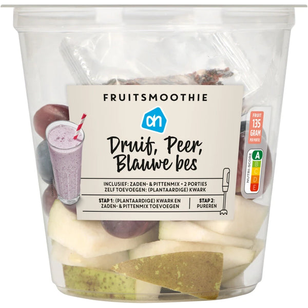Smoothiefruitdruif peer blauwe bes.