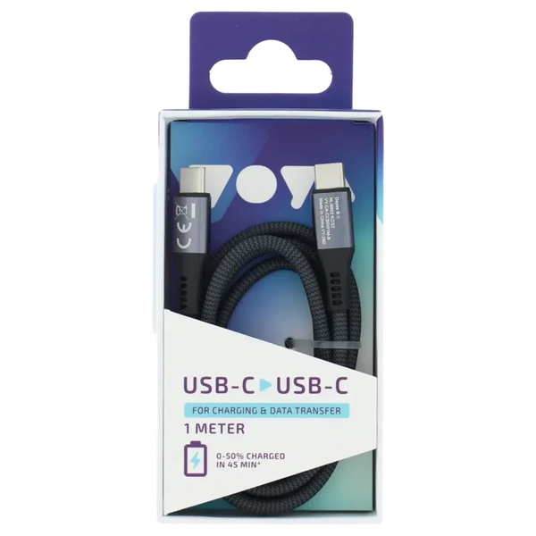 VOYA USB-C naar USB-C kabel 1 meter