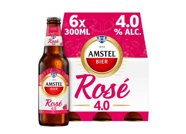 Amstel Rosé bier fles
