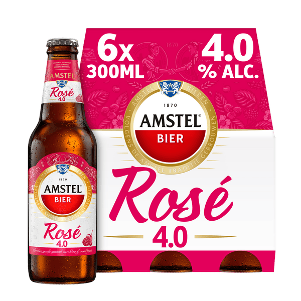 Amstel Rosé Bierflasche