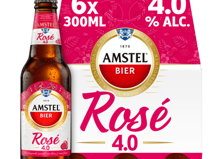 Amstel Rosé beer bottle