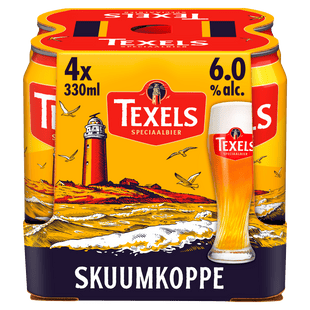 Texels Skuumkoppe bier blik