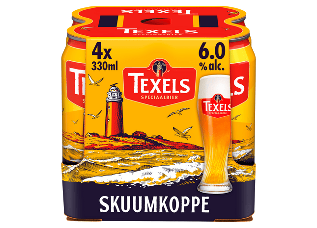 Texels Skuumkoppe bier blik