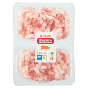 Ongerookte spekreepjes