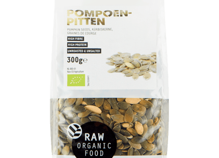 Raw Organic Food Pumpkin seeds organic