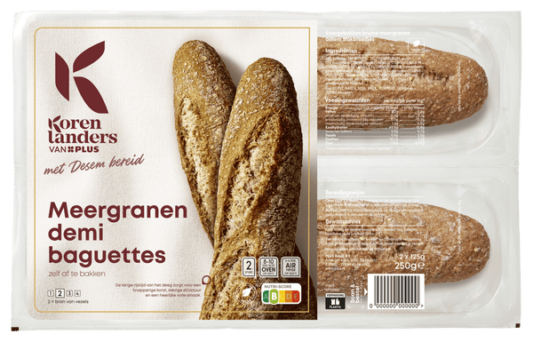 Korenlanders Desem demi baguettes meergranen