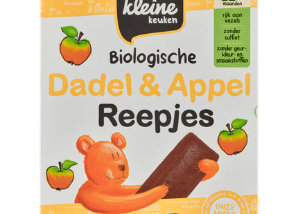 De Kleine Keuken Bio dadel & appel reepjes 12+  Dutchshopper