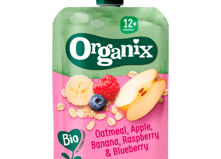 Organix Squeeze Fruit Oats Apple Banana 12+m