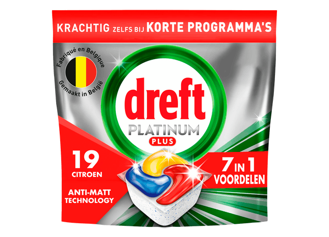 Dreft Platinum  vaatwascaps lemon