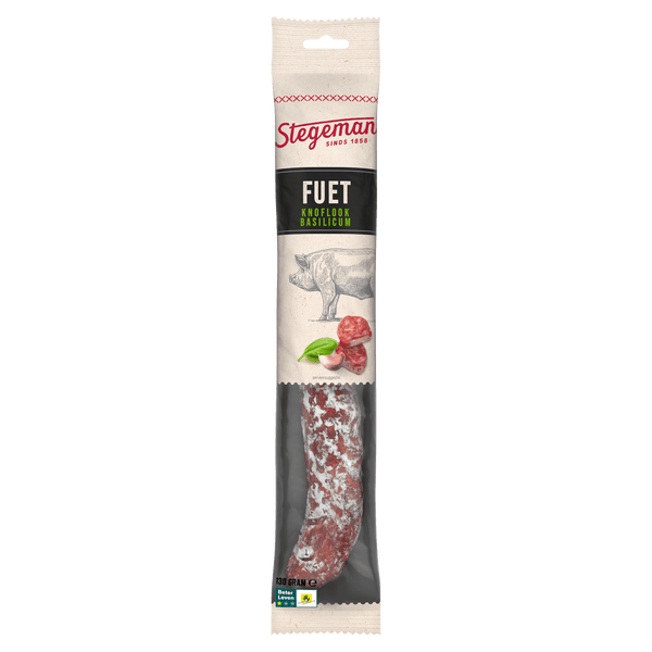 Stegeman Fuet Knoblauch Basilikum