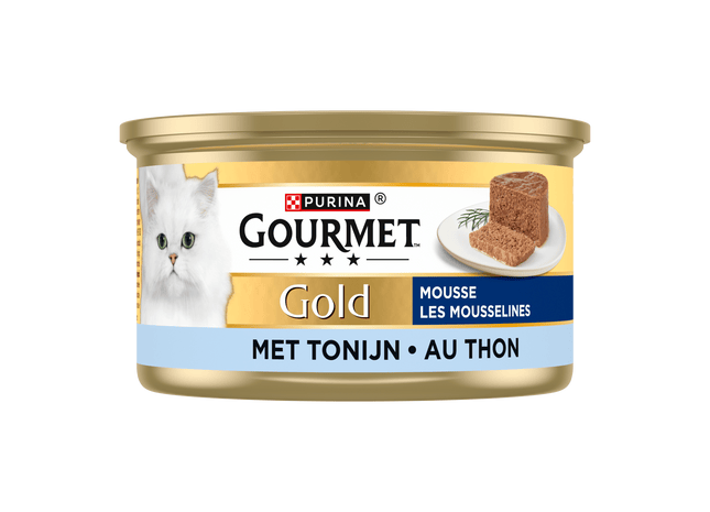 Gourmet Gold mousse kattenvoer nat met tonijn