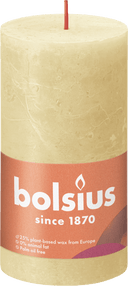 Bolsius Rustic Pillar Candle 130/68 Oat Beige