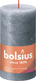 Bolsius Rustiek stompkaars 130/68 Slate Blue