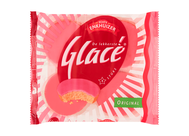 Echte Enkhuizer Glacé roze koeken  Dutchshopper