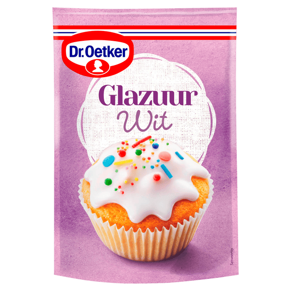 Dr. Oetker Glazuur wit taart versiering